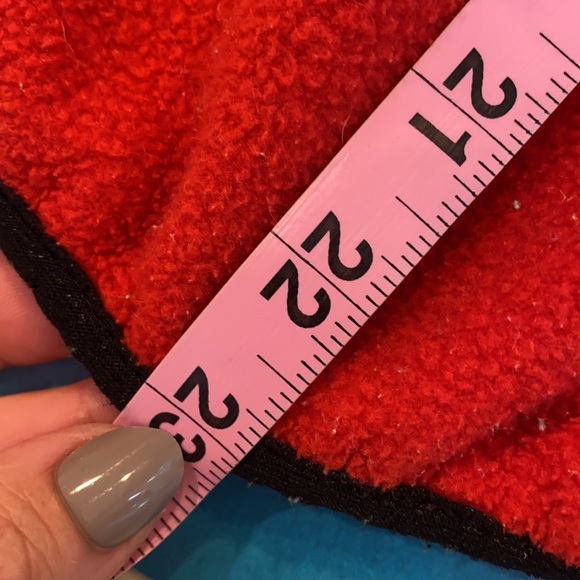 SOLD North Face Mens Full Zip Fleece Coat red - Picture 9 of 14